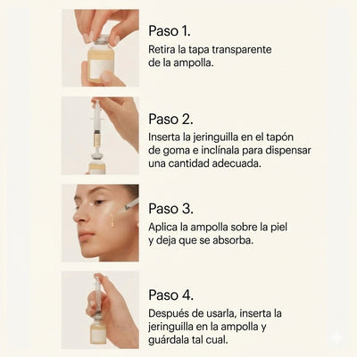 Ashley Silk — Ampolla de Pépticos de Seda y 30 Péptidos Efecto Tensor Visible Sin Agujas · 30 ml